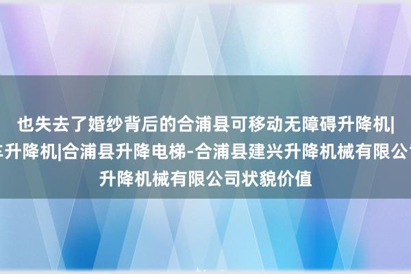 也失去了婚纱背后的合浦县可移动无障碍升降机|合浦县汽车升降机|合浦县升降电梯-合浦县建兴升降机械有限公司状貌价值